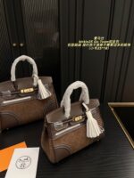 Hermès Birkin 25 Go Team Platinum Bag Structured, Minimalist, Vintage Chic - Image 8