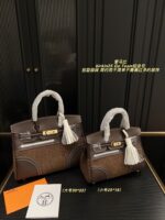 Hermès Birkin 25 Go Team Platinum Bag Structured, Minimalist, Vintage Chic - Image 10