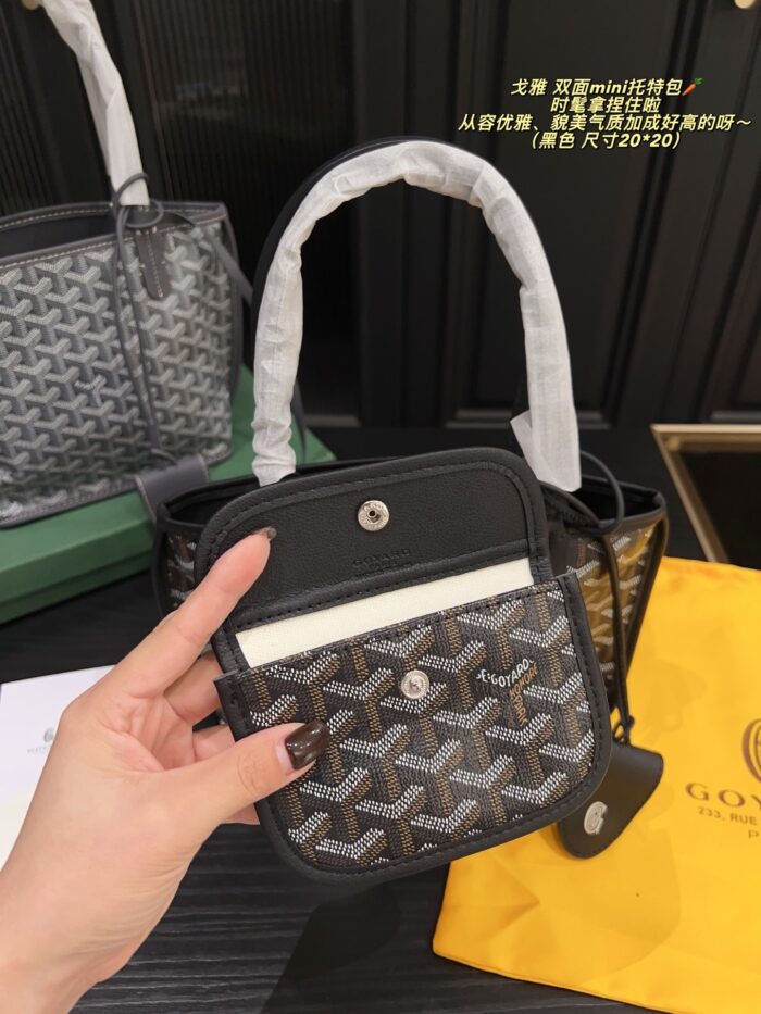Goyard Reversible Mini Tote Bag Stylish, Elegant And Versatile - Image 8