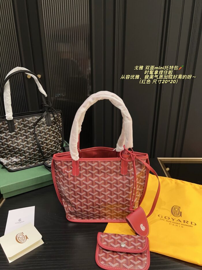 Goyard Reversible Mini Tote Bag Stylish, Elegant And Versatile - Image 10