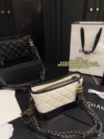 Chanel Gabrielle Black And White Wanderlust Bag Zip Closure Shoulder Or Crossbody Carry Lightweight And Stylish - Image 2