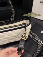 Chanel Gabrielle Black And White Wanderlust Bag Zip Closure Shoulder Or Crossbody Carry Lightweight And Stylish - Image 8