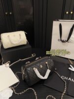 Chanel Bowling Bag: Compact, Plump, Handheld, Crossbody, Detachable Chain Bag - Image 4