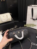 Chanel Bowling Bag: Compact, Plump, Handheld, Crossbody, Detachable Chain Bag - Image 9