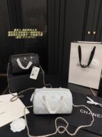 Chanel Bowling Bag: Compact, Plump, Handheld, Crossbody, Detachable Chain Bag - Image 11