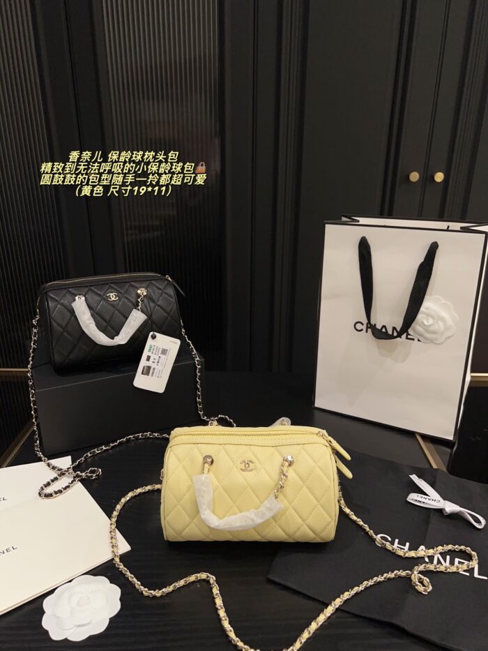 Chanel Bowling Bag: Compact, Plump, Handheld, Crossbody, Detachable Chain Bag - Image 12