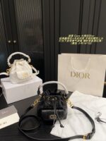 Dior Caro Bucket Bag Classic Cannage Lambskin Generous Capacity Jisoo'S Signature Style - Image 10