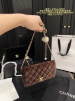Chanel Velvet Gold Diamond Ball Woc Fortune Bag With Adjustable Diamond-Studded Chain - Image 2