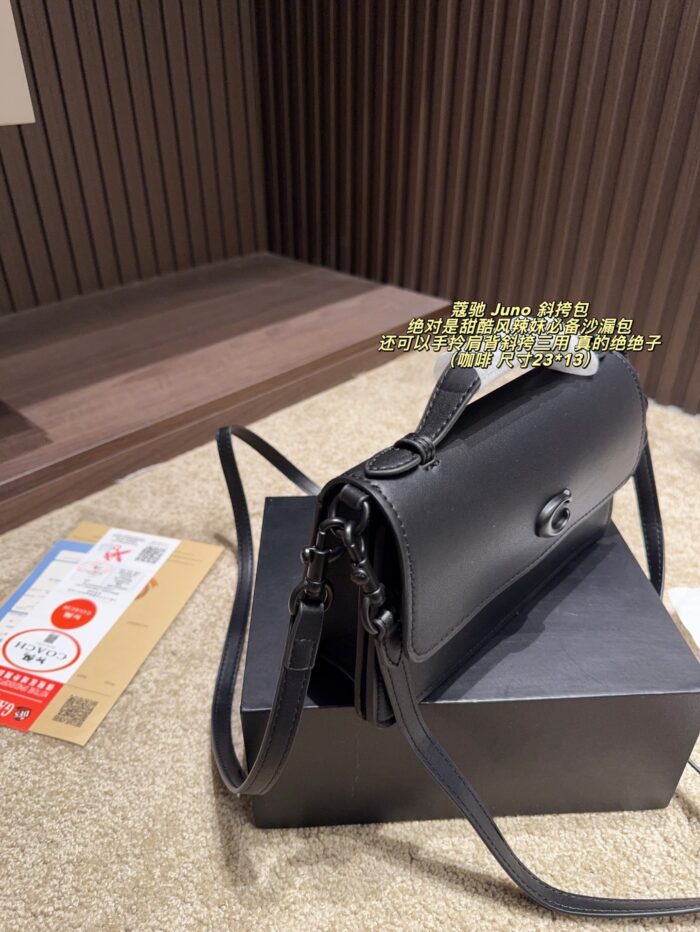 Coach Juno Crossbody Bag Sweet-Edgy Hourglass Silhouette Triple-Function Versatility Structured Silhouette Minimalist, Timeless Design - Image 3