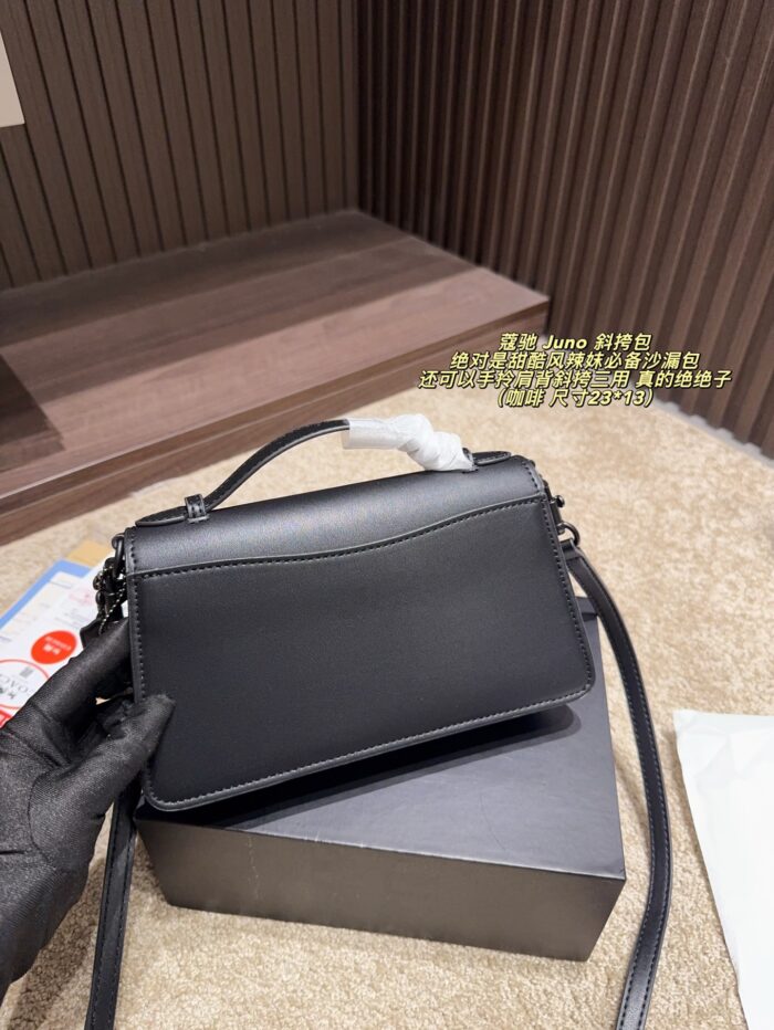 Coach Juno Crossbody Bag Sweet-Edgy Hourglass Silhouette Triple-Function Versatility Structured Silhouette Minimalist, Timeless Design - Image 4