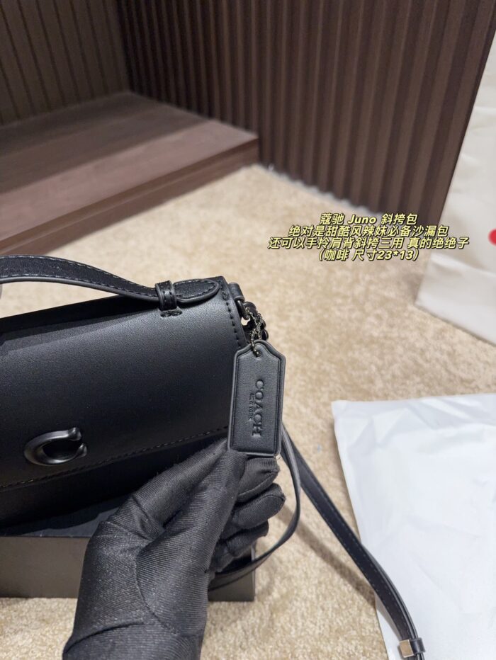 Coach Juno Crossbody Bag Sweet-Edgy Hourglass Silhouette Triple-Function Versatility Structured Silhouette Minimalist, Timeless Design - Image 5