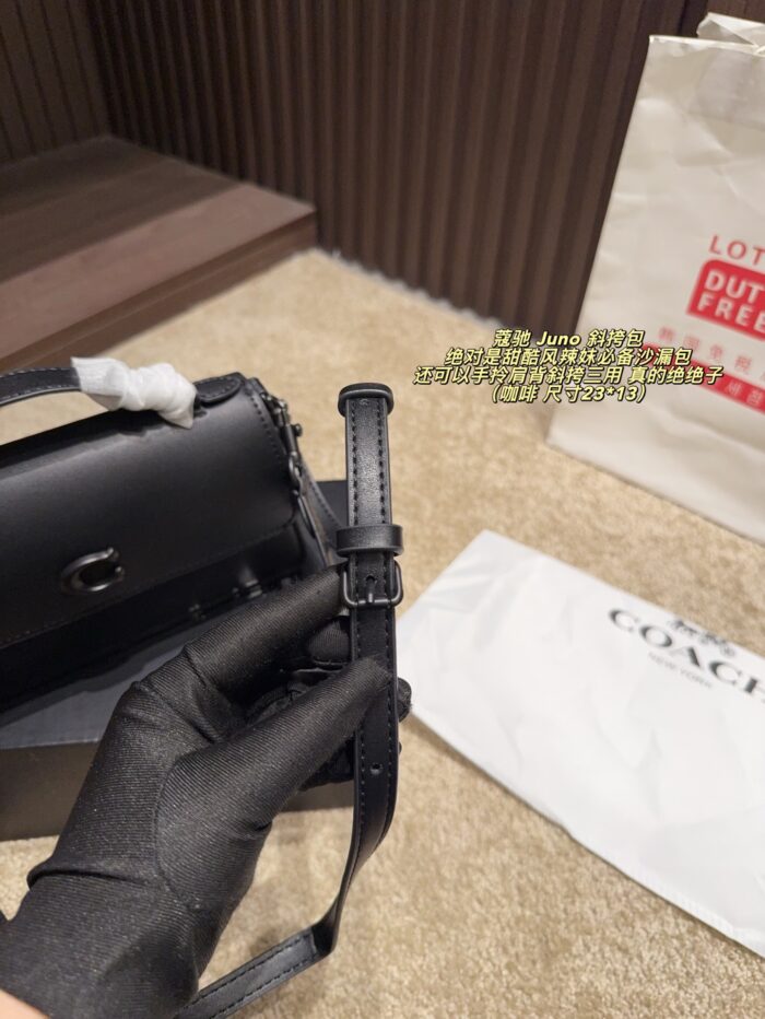 Coach Juno Crossbody Bag Sweet-Edgy Hourglass Silhouette Triple-Function Versatility Structured Silhouette Minimalist, Timeless Design - Image 9