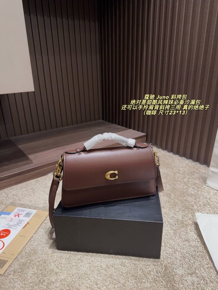 Coach Juno Crossbody Bag Sweet-Edgy Hourglass Silhouette Triple-Function Versatility Structured Silhouette Minimalist, Timeless Design - Image 11