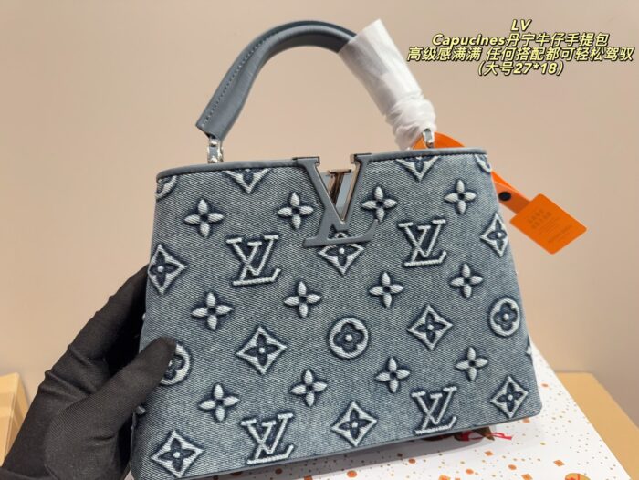 Louis Vuitton Capucines Denim Tote Bag Timeless, Versatile And Supremely Sophisticated - Image 2