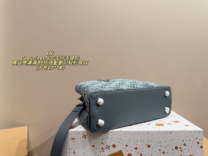 Louis Vuitton Capucines Denim Tote Bag Timeless, Versatile And Supremely Sophisticated - Image 5