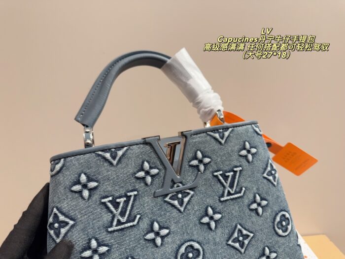 Louis Vuitton Capucines Denim Tote Bag Timeless, Versatile And Supremely Sophisticated - Image 6