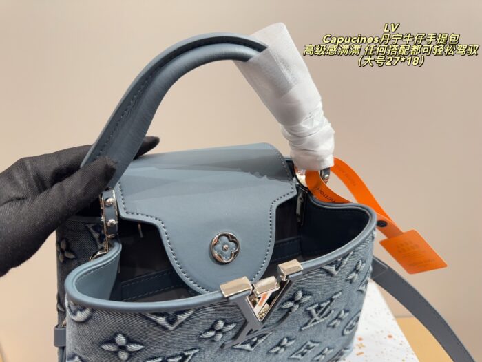 Louis Vuitton Capucines Denim Tote Bag Timeless, Versatile And Supremely Sophisticated - Image 7