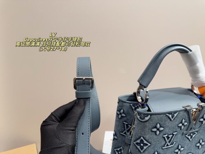 Louis Vuitton Capucines Denim Tote Bag Timeless, Versatile And Supremely Sophisticated - Image 8