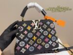 Louis Vuitton Capucines Denim Embroidered Tote Timelessly Versatile, Exuding Sophisticated Elegance - Image 2