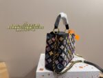 Louis Vuitton Capucines Denim Embroidered Tote Timelessly Versatile, Exuding Sophisticated Elegance - Image 4