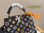 Louis Vuitton Capucines Denim Embroidered Tote Timelessly Versatile, Exuding Sophisticated Elegance - Image 5