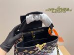 Louis Vuitton Capucines Denim Embroidered Tote Timelessly Versatile, Exuding Sophisticated Elegance - Image 9