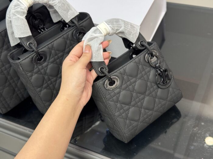 Dior Lady Dior Satin Series Diamond Quilted Handbag Premium Quality, Upgraded With Foldable Box - Image 2