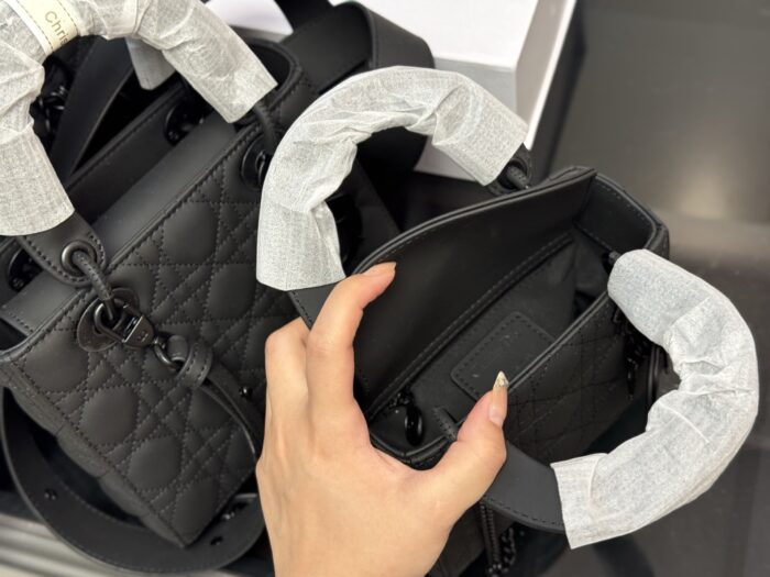 Dior Lady Dior Satin Series Diamond Quilted Handbag Premium Quality, Upgraded With Foldable Box - Image 4
