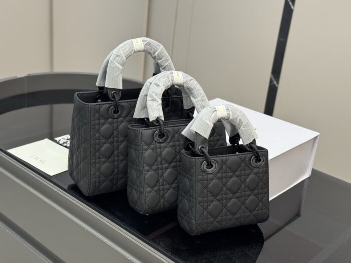 Dior Lady Dior Satin Series Diamond Quilted Handbag Premium Quality, Upgraded With Foldable Box - Image 7