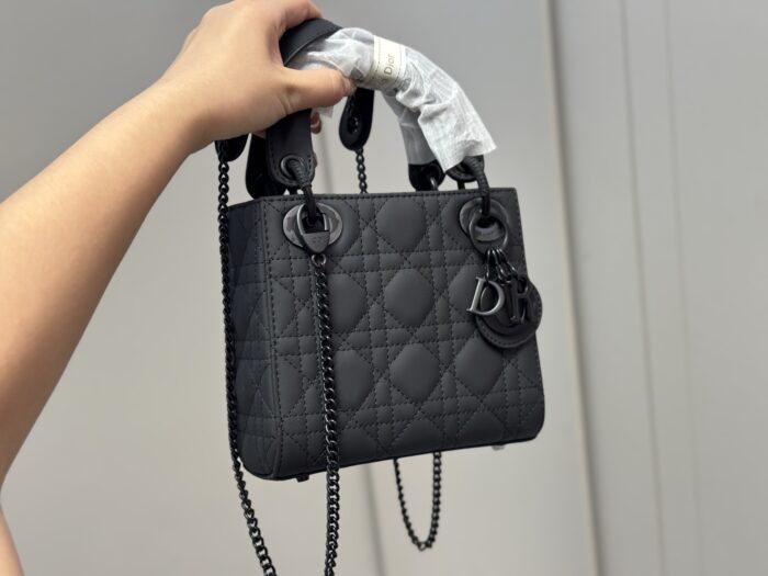 Dior Lady Dior Satin Series Diamond Quilted Handbag Premium Quality, Upgraded With Foldable Box - Image 9
