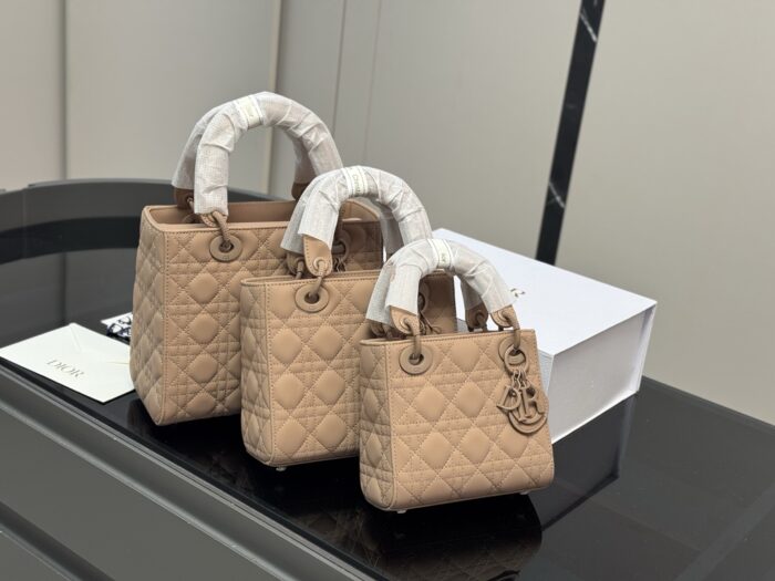 Dior Lady Dior Satin Series Diamond Quilted Handbag Premium Quality, Upgraded With Foldable Box - Image 13