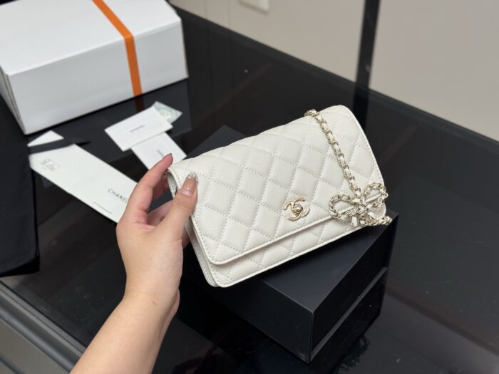 Chanel New Bow-Adorned Fortune Woc With Card Slots And Hidden Pocket - Practical - Image 11