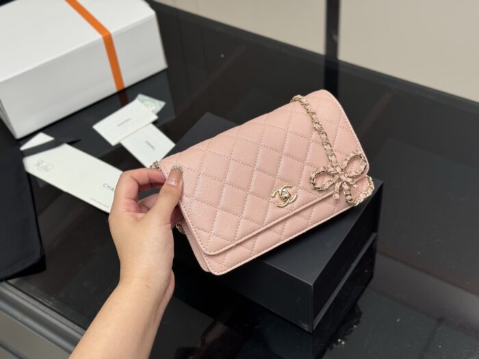 Chanel New Bow-Adorned Fortune Woc With Card Slots And Hidden Pocket - Practical - Image 12