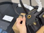 Coach Originals Twin Turnlock 20 Vintage Handbag Smooth Leather With Dual Turnlock Closures Spacious Interior Pocket With Extended Zip - Image 5