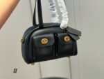 Coach Originals Twin Turnlock 20 Vintage Handbag Smooth Leather With Dual Turnlock Closures Spacious Interior Pocket With Extended Zip - Image 9