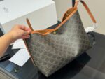 Celine Soft Shopper Tote Bag Ultra-Lightweight With A Detachable Pouch Generous Capacity Perfect For Autumn/Winter Styling - Image 5