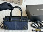 Prada Softlux Oil-Wax Leather Handbag/Underarm Bag Ultra-Light Oil-Wax Leather Includes Long Shoulder Strap - Image 6