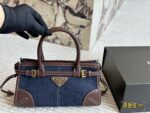 Prada Softlux Oil-Wax Leather Handbag/Underarm Bag Ultra-Light Oil-Wax Leather Includes Long Shoulder Strap - Image 11