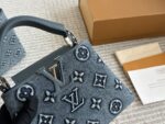 Louis Vuitton Capucines Lady Bag  Gold-Tone Hardware, Monogrammed Floral Motif With Large Logo, Extra-Wide Shoulder Strap, Classic Design Suitable For Hand-Carrying Or Shoulder-Carrying. - Image 4