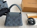 Louis Vuitton Capucines Lady Bag  Gold-Tone Hardware, Monogrammed Floral Motif With Large Logo, Extra-Wide Shoulder Strap, Classic Design Suitable For Hand-Carrying Or Shoulder-Carrying. - Image 7
