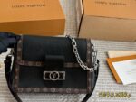 Louis Vuitton Dauphine Soft Handbag 2024 Spring/Summer Runway Style Cowhide Trim Monogram Soft Silhouette Unisex Comes With Gift Box - Image 2