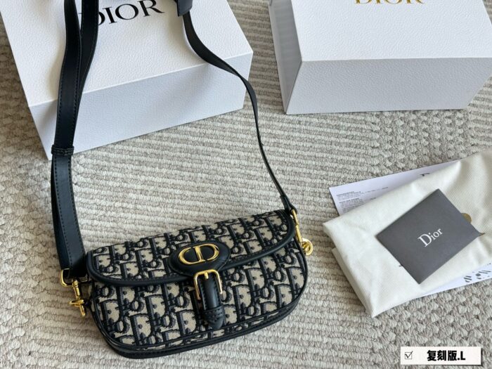 Dior Bobby Monogram Adjustable Strap Crossbody Underarm Bag - Image 10