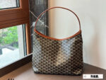 Goyard Enhanced Edition Hobo Shoulder Bag Commuter Custom-Made Leather & Craftsmanship Upgraded