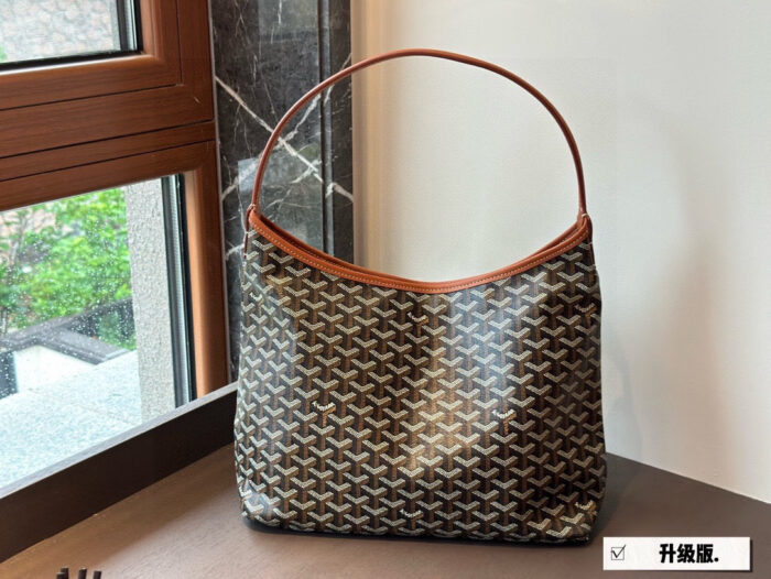 Goyard Enhanced Edition Hobo Shoulder Bag Commuter Custom-Made Leather & Craftsmanship Upgraded - Image 1