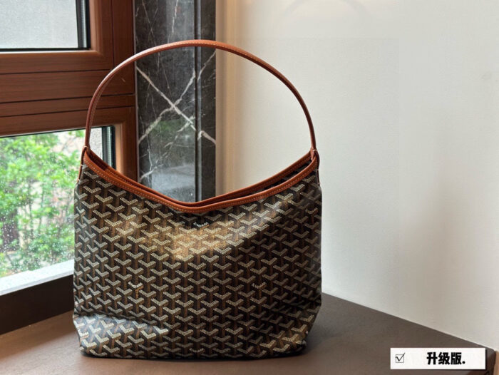 Goyard Enhanced Edition Hobo Shoulder Bag Commuter Custom-Made Leather & Craftsmanship Upgraded - Image 4