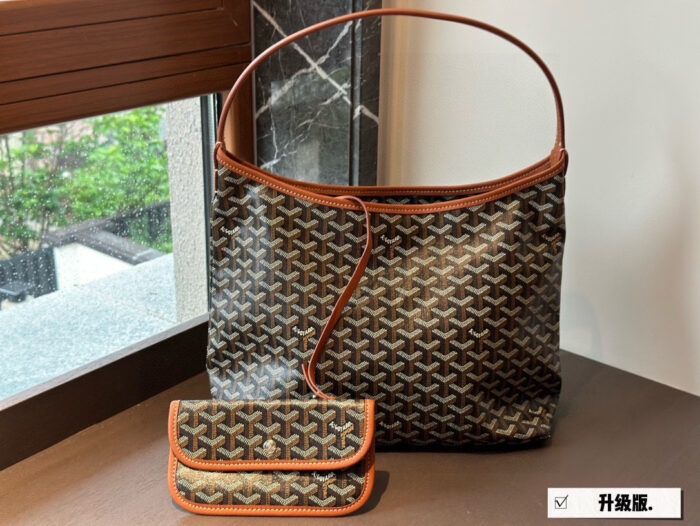 Goyard Enhanced Edition Hobo Shoulder Bag Commuter Custom-Made Leather & Craftsmanship Upgraded - Image 5
