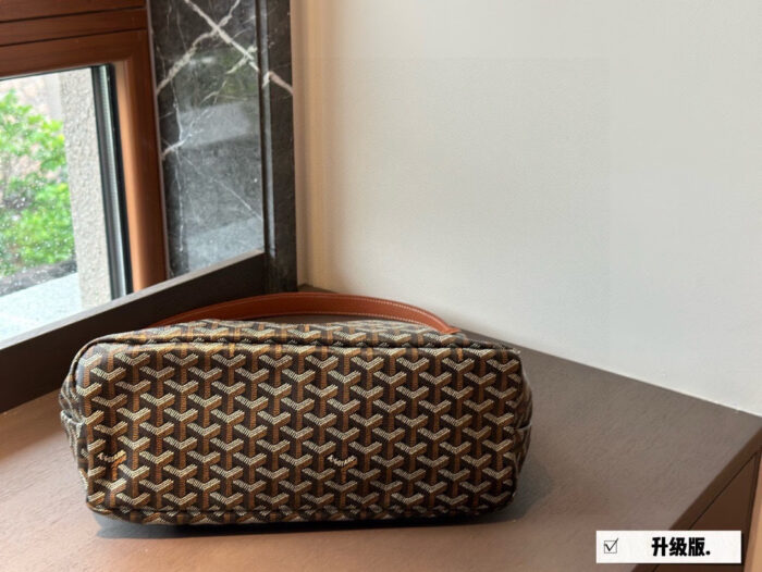 Goyard Enhanced Edition Hobo Shoulder Bag Commuter Custom-Made Leather & Craftsmanship Upgraded - Image 7