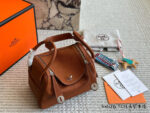 Hermes Lindy Top-Grain Tc Cowhide Leather Three-Strap Handbag (Handheld, Crossbody, Underarm) - Image 17