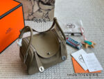 Hermes Lindy Top-Grain Tc Cowhide Leather Three-Strap Handbag (Handheld, Crossbody, Underarm) - Image 19