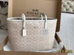 Coach Classic Logo Reversible Snap-Closure City Tote Bag